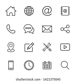 Web icon set. Set of web icon symbol vector. for web computer and mobile