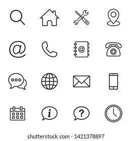 Web icon set. Set of web icon symbol vector. for web computer and mobile
