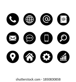 Web icon set symbol vector. for web computer and mobile