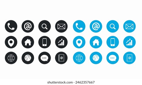 Web icon set symbol vector. Vector flat editable isolated set of icons