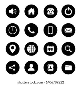 Web icon set symbol. Website set icon vector. for web computer and mobile