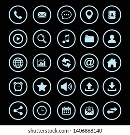 Web icon set symbol. Website set icon vector. computer and mobile icons