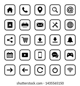 Web icon set symbol. Website set icon vector. for web computer and mobile
