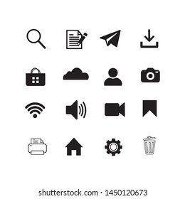 Web icon set symbol. Website set icon vector. for web computer and mobile