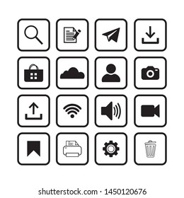 Web icon set symbol. Website set icon vector. for web computer and mobile