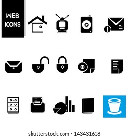 web icon set, vector