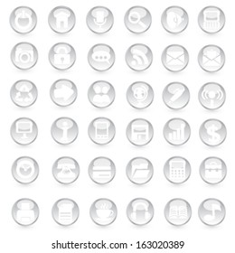 Web icon set. Vector