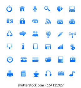 Web icon set. Vector