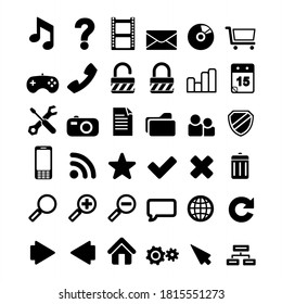 Web icon set. Vector design
