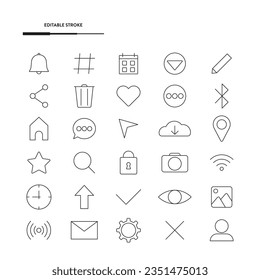 Web Icon Set Vector Design.