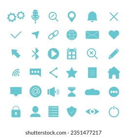 Web Icon Set Vector Design.