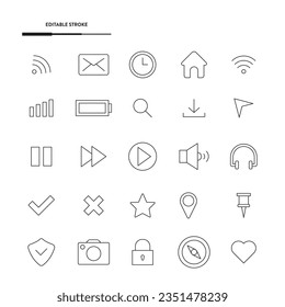 Web Icon Set Vector Design.