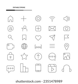 Web Icon Set Vector Design.