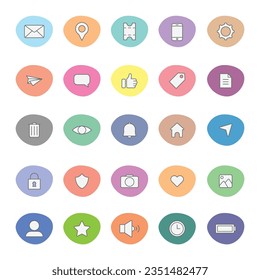 Web Icon Set Vector Design.