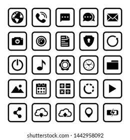 Web icon set vector illustration