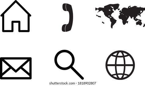 Web icon set. Vector illustration