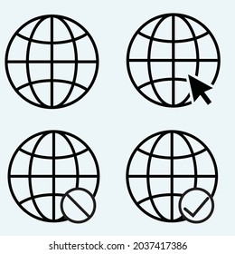 ilustración vectorial de conjunto de iconos web