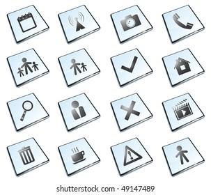 Web icon set. Vector illustration