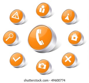 Web icon set. Vector illustration
