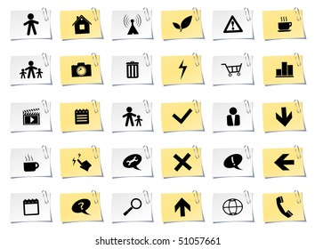 Web icon set. Vector Illustration.