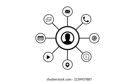 Web Icon set. Vector isolated set of network and web icons