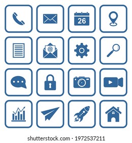 web icon set vector sign symbol