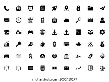 web icon set, web vector set sign symbol for computer or smartphone
