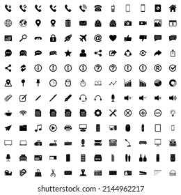 web icon set, web vector set sign symbol