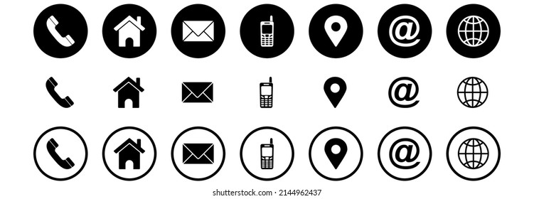 web icon set, web vector set sign symbol