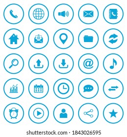 web icon set vector symbol