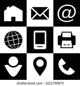 Web icon set vector template
