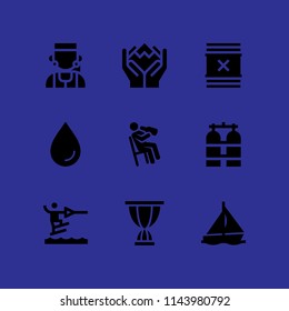 web icon set with waste, drinking and tablas vector icons for web and graphic design