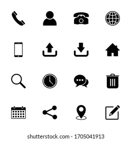 Web icon set, website icon, Contact us icon. vector design