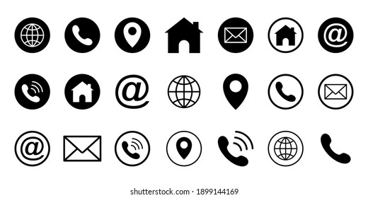 Web icon set. Website internet different icons