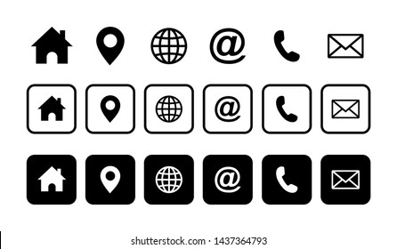 Web icon set. Website set icon vector. for computer and mobile