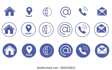 Conjunto de iconos Web. Vector de icono de conjunto de sitios web. para ordenador y móvil