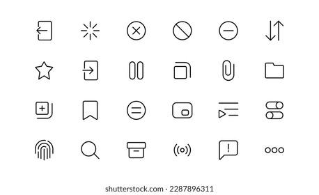 Web icon set. Website set icon vector. for computer and mobile
