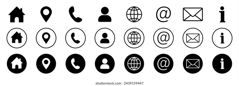 Web icon set. Website set icon vector. for computer and mobile, vector icons.