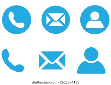 Web icon set. Website set icon vector. for computer and mobile. Business card icons. Contact us line icons. Communication information icon symbol, sign . Editable stroke. Vector illustration