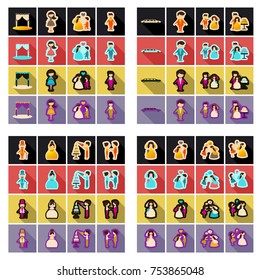 Web icon set - Wedding, marriage, bridal