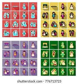 Web icon set - Wedding, marriage, bridal