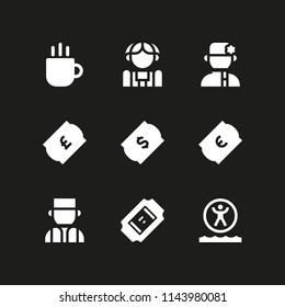 web icon set with zorbing, ticket and russian vector icons for web and graphic design