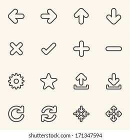 Web icon sets. Line icons.