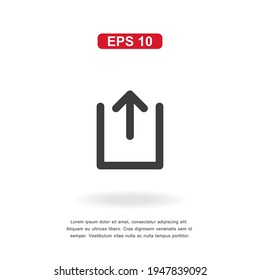 web icon share sign isolated on white background. Simple vector illustration.