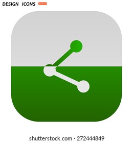 web icon share. icon. vector design