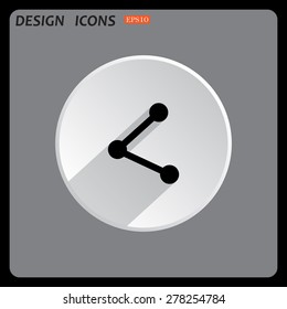 web icon share. icon. vector design