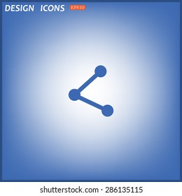 web icon share. icon. vector design