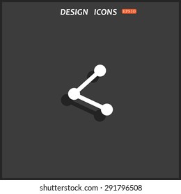 web icon share. icon. vector design