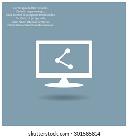 web icon share. icon. vector design