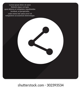 web icon share. icon. vector design